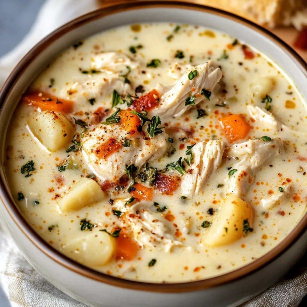 Crockpot Creamy Chicken and Potato Soup