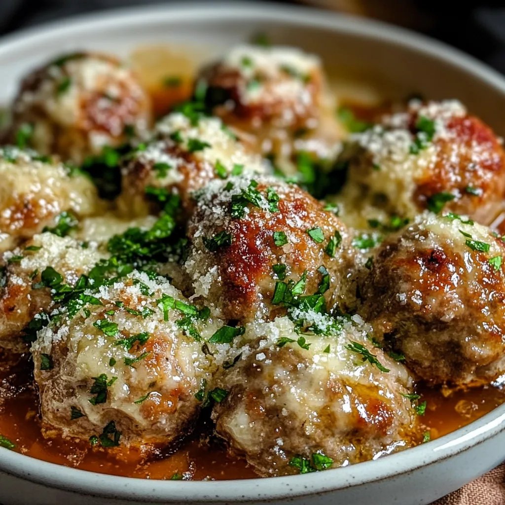 Garlic Parmesan Meatballs