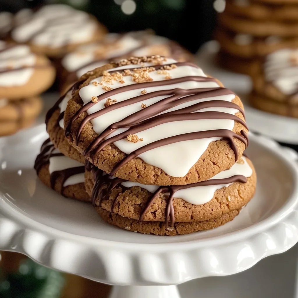 White Chocolate Dipped Chewy Maple Cookies