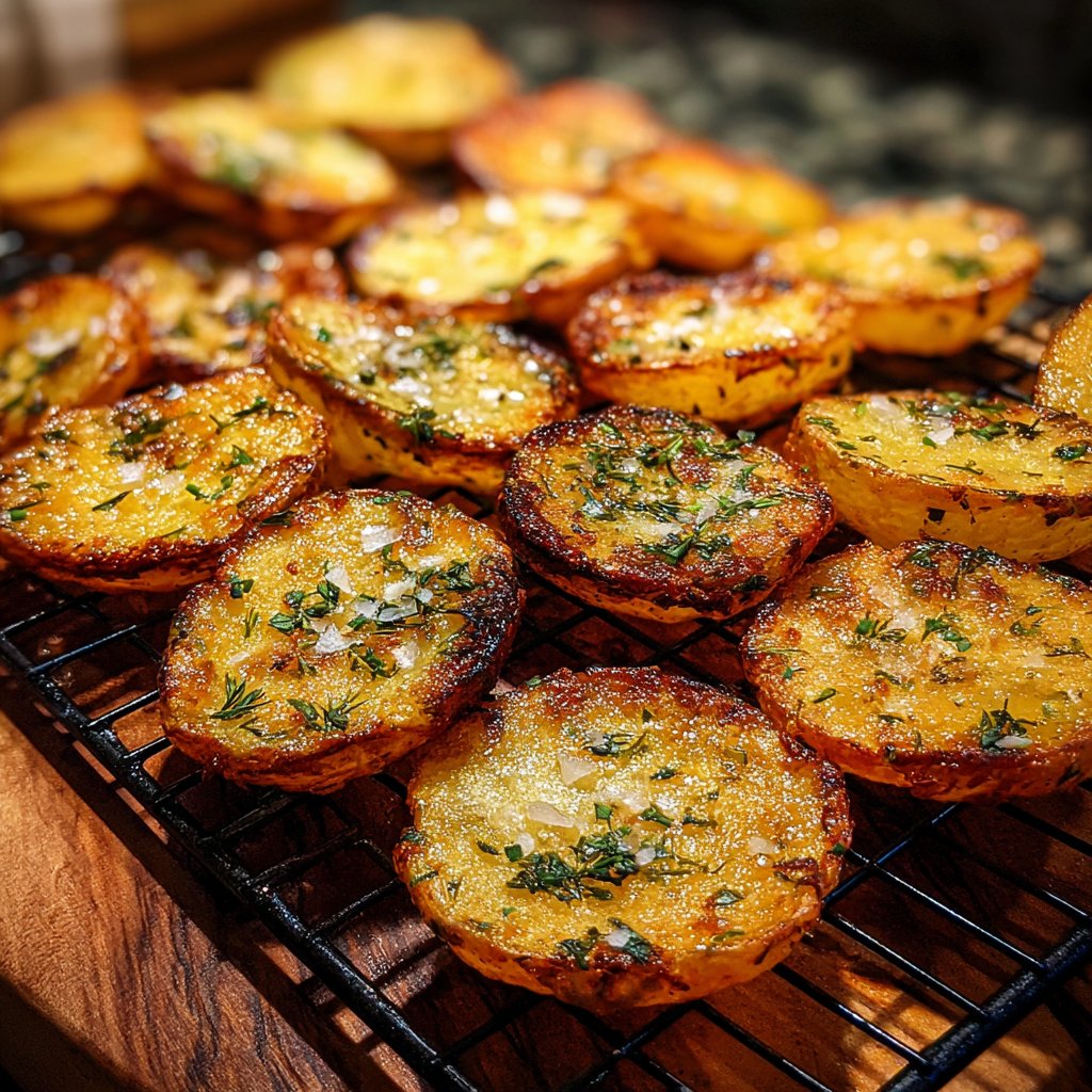 Airfryer Dill Garlic Potato Rounds