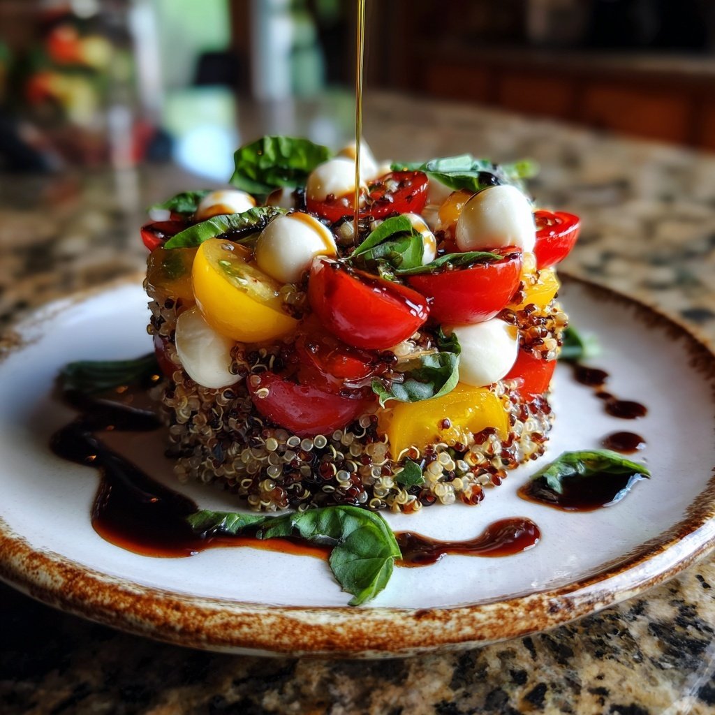 Caprese Balsamic Quinoa Salad