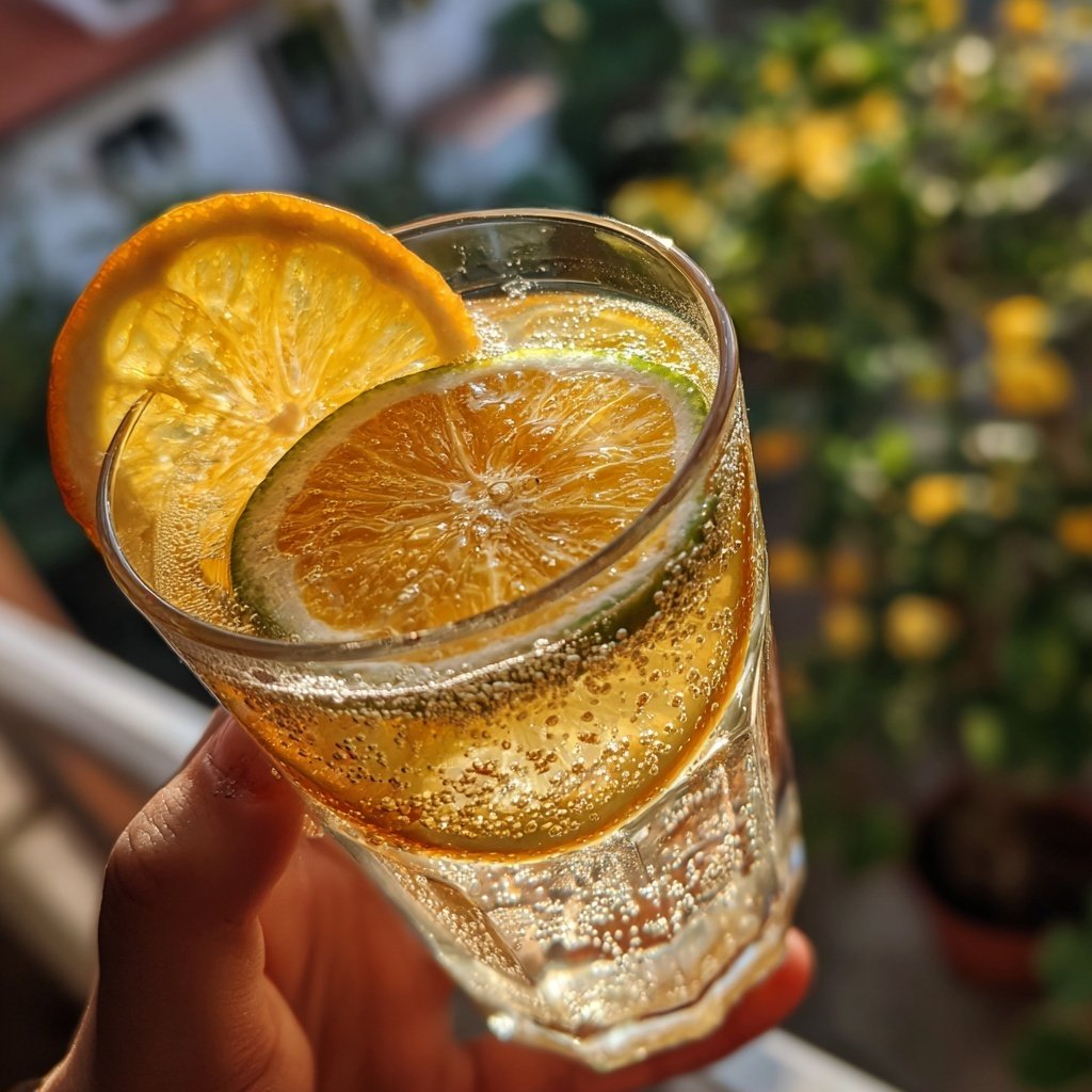 Winter Citrus Sparkler Mocktail