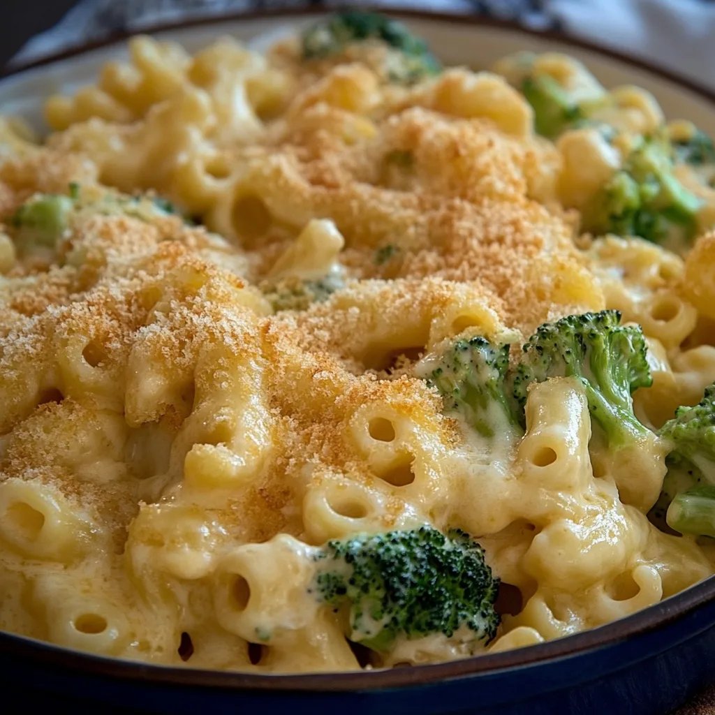 Broccoli Cheddar Mac and Cheese