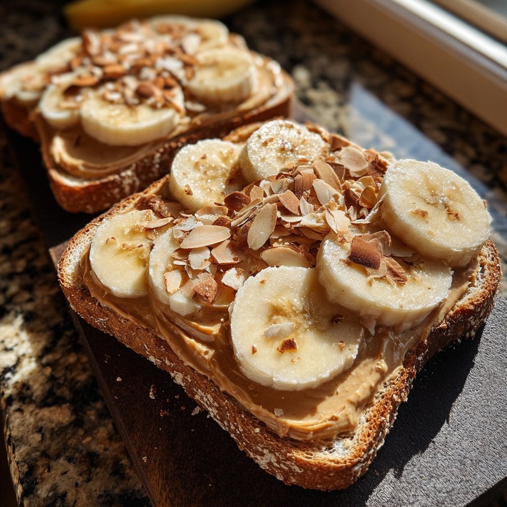 Banana Almond Butter Toast