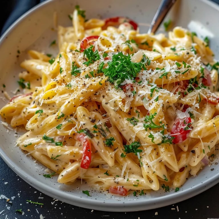 One Pot Creamy Garlic Pasta