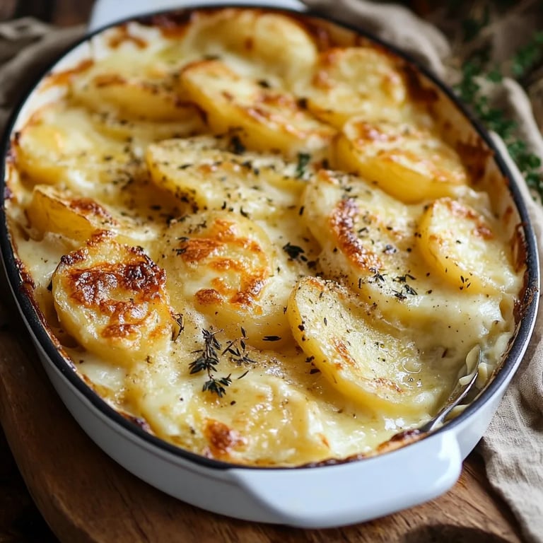 Golden Creamy Scalloped Potatoes