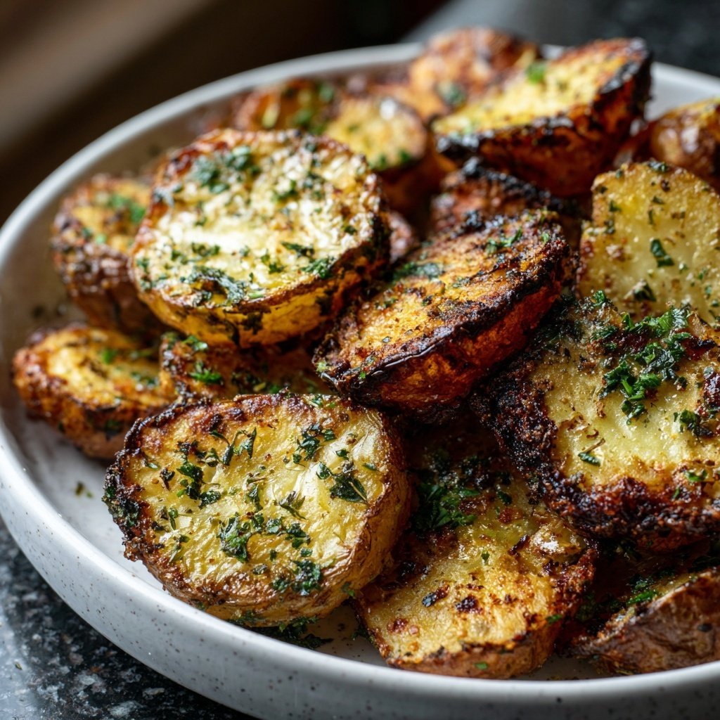 Crispy Lemon Herb Potatoes