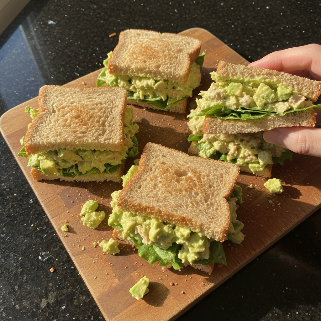 Avocado Tuna Salad Sandwiches