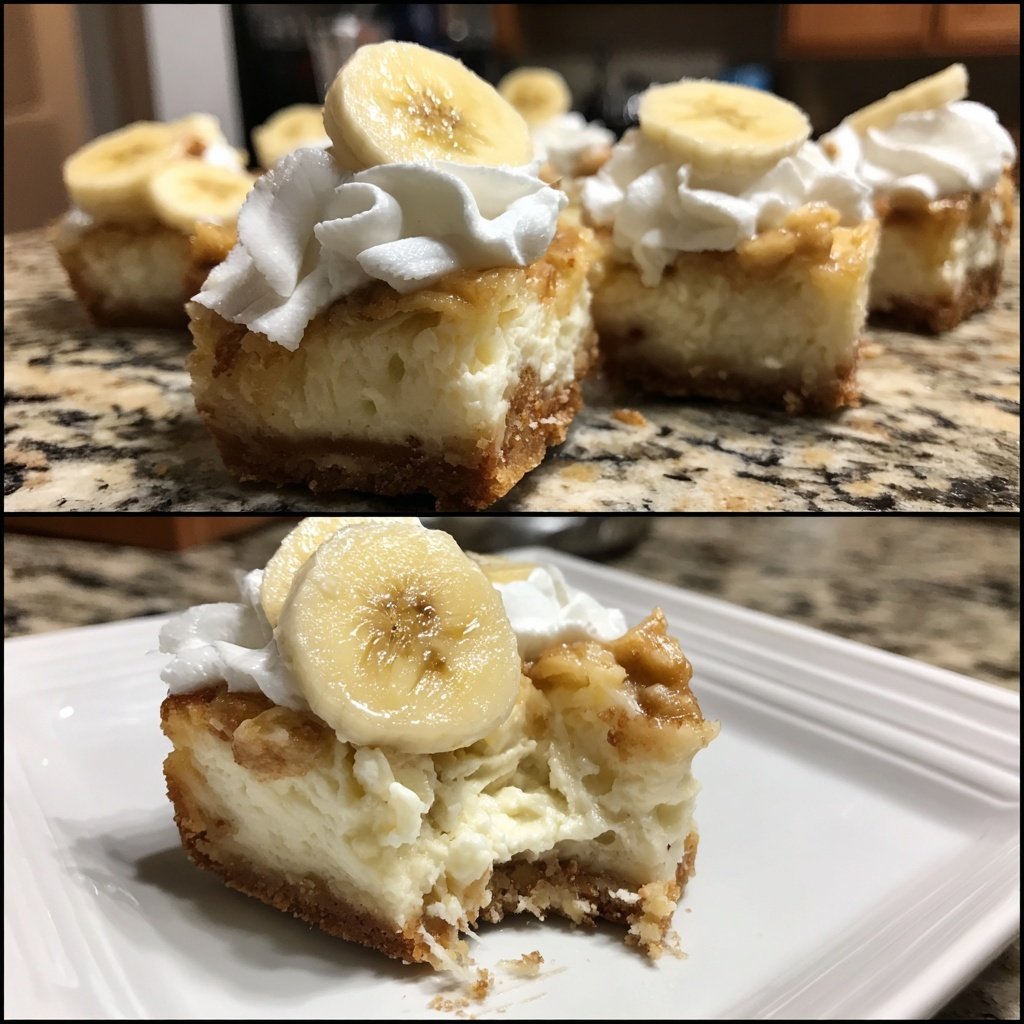 Banana Cream Cheesecake Bites
