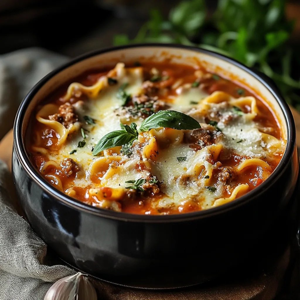 Warm and Cozy Lasagna Soup