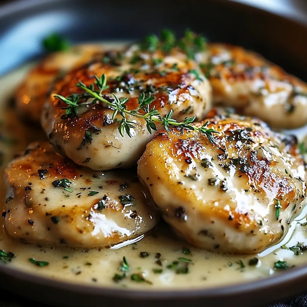 Chicken in Boursin Sauce with Garlic