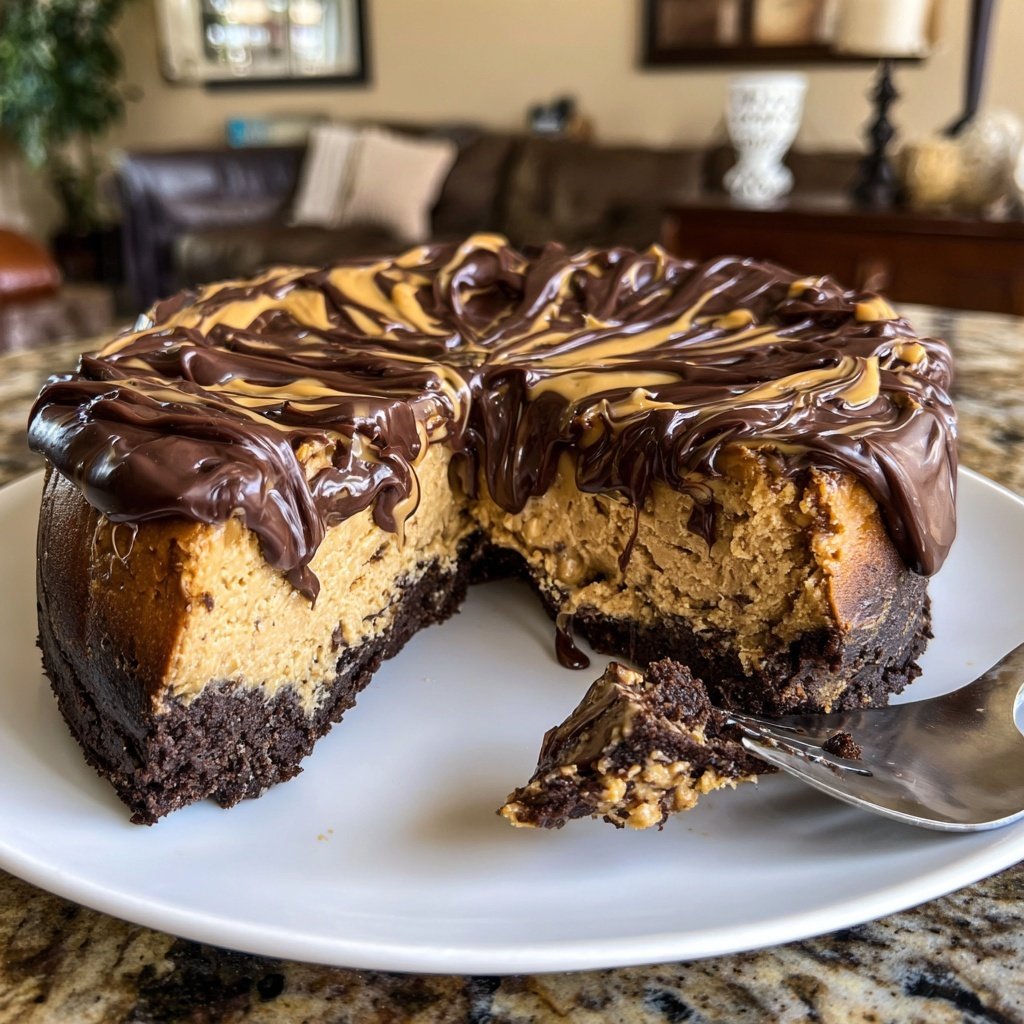 Chocolate Peanut Butter Cheesecake