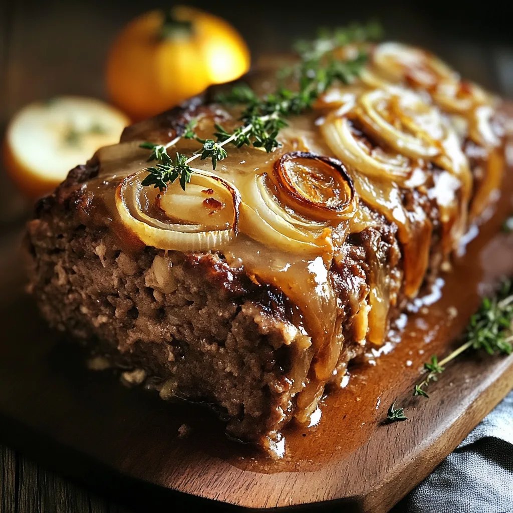French Onion Meatloaf: An Amazing Ultimate Recipe