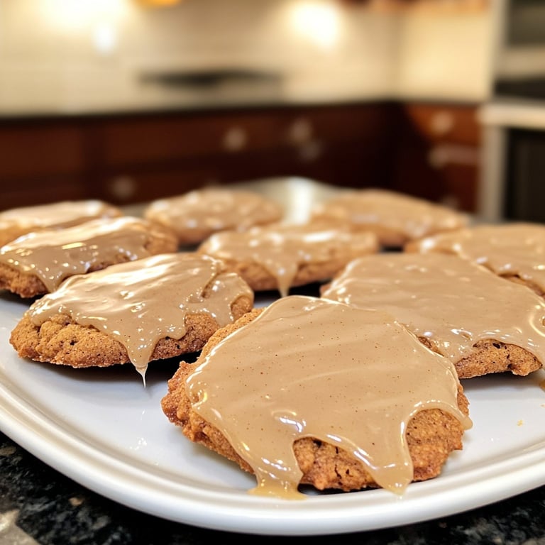 Glazed Speculoos Spice Cookies