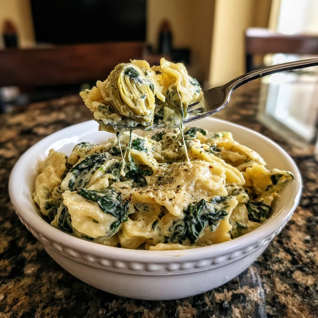 Creamy Spinach Artichoke Pasta