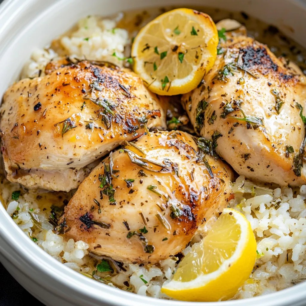 Slow Cooker Lemon Herb Chicken and Rice: An Incredible Ultimate Recipe