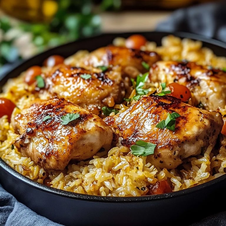 Oven Baked Chicken and Rice