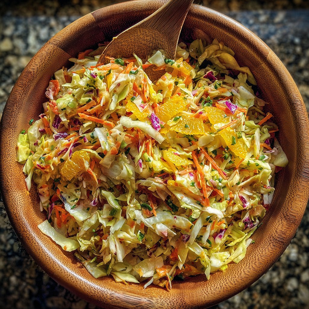 Zesty Cabbage and Apple Slaw