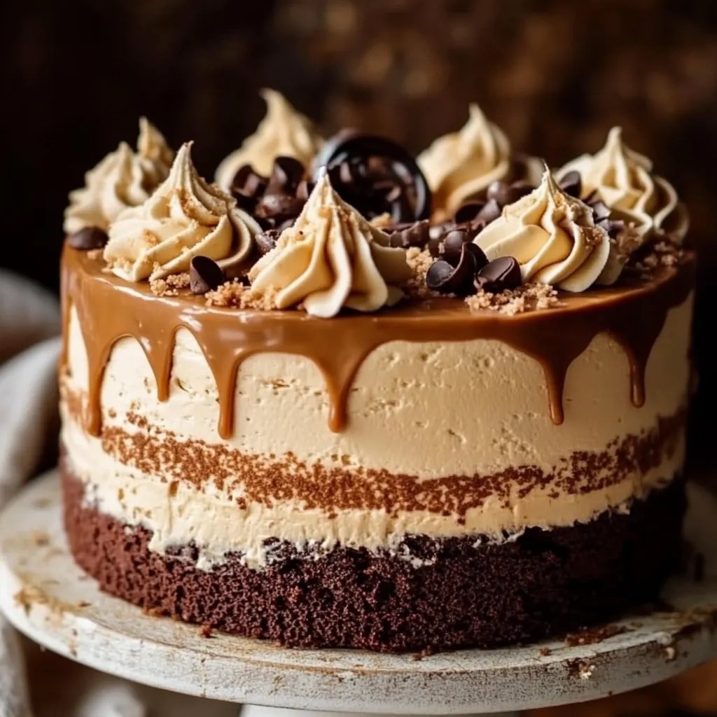 Irresistible Caramel Coffee Buttercream Cake
