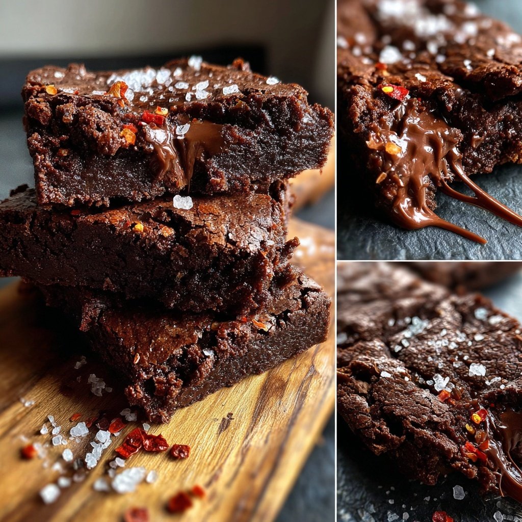 Chili Chocolate Brownies with Sea Salt