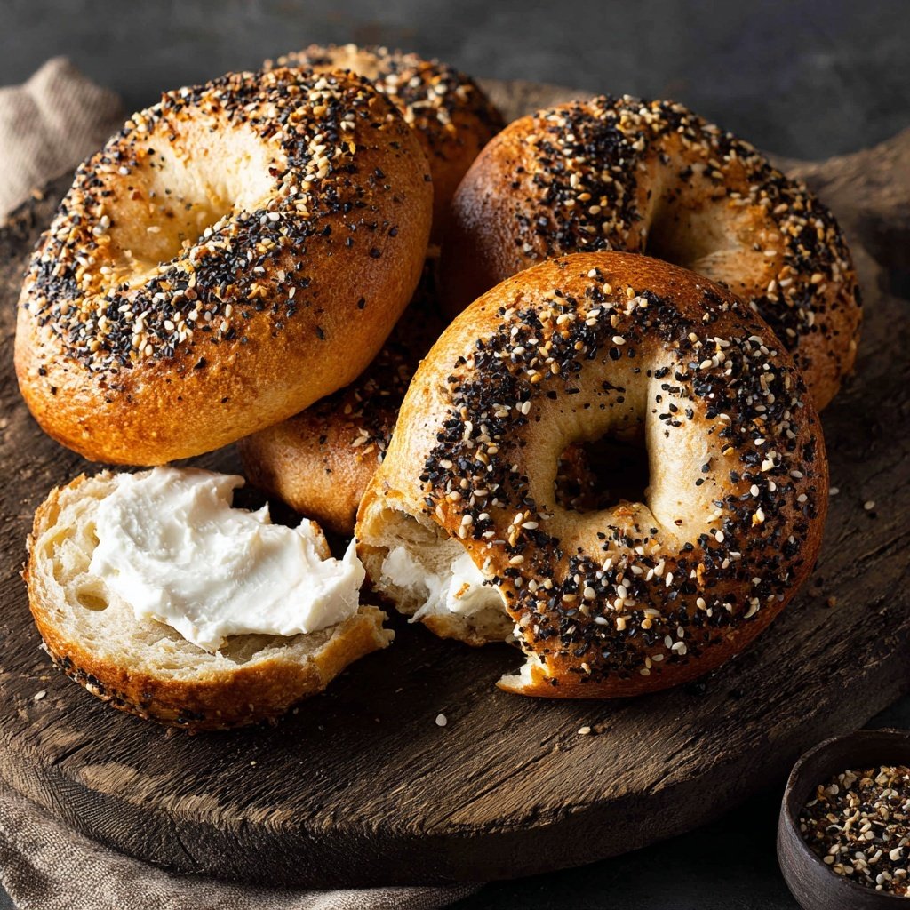 Protein Bagels with Plain Vanilla Protein