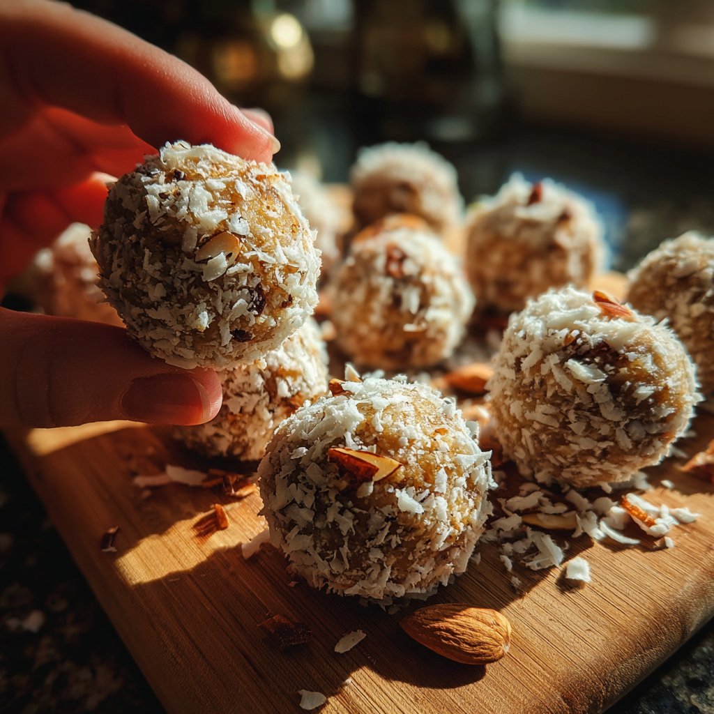 Almond-Coconut Protein Balls
